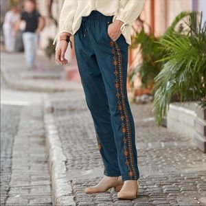 Sundance Perfect Nomadic Embroidered Pant L